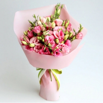 Pembe Lisyantus Buket